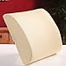 THG High Resilient Memory Foam Beige Seat Back Pain Support Lumbar Lower Ache Cushion Pillow Pad Car Office Chair