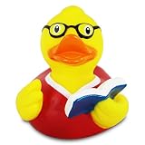 HC-Handel 916752 Vinyl Badeente Lehrer Gummiente 8 cm - 2