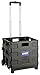 Produktbild Kinzo Transporttrolley Faltbar | 25kg Transportgewicht | Klappbare Einkaufskiste | Putzwagen | fahrbare Transportkiste | Platzsparender Transport | Ideal für Camping, Einkauf, Urlaub | 38x36x33cm