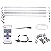 Produktbild LEDMOMO 4 stücke 50 cm Wasserdichte IP65 SMD 5630 LED Harte Starre Streifen Bar Licht 4 x 36 LEDs Dimmbare Unter Kabinett Beleuchtung Led-streifen mit RF Drahtlose Fernbedienung DC12V (warmweiß)