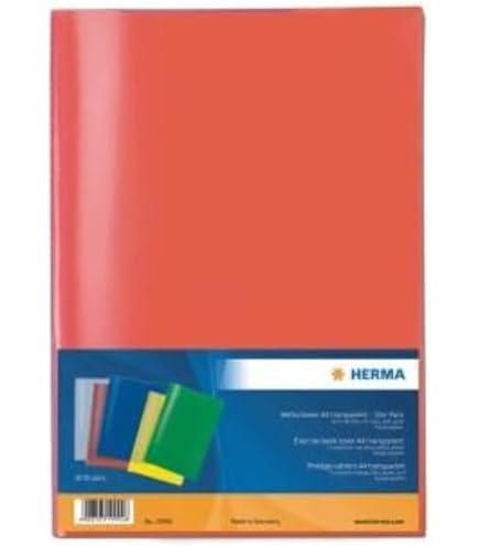 7 Copri Quaderno Monocolori Rossi Con Spazio Per Nome Materia - Segnapagine Incluso - Foto 2