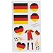 Produktbild LIHAO Fan-Schminke Deutschland für EM 2017 Flagge Tätowierungen Fußball Weltmeisterschaft (4 Stk.)