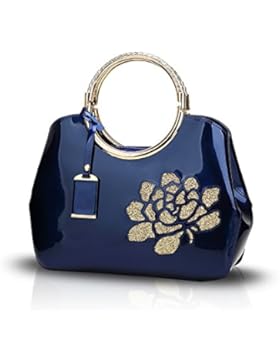 Sdinaz 2018 Sommer neu Mode Glänzendes Lackleder Damen Handtaschen Mode Schale Umhängetaschen shopper handtasche