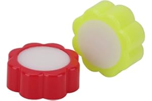 N-K 2 pezzi e durevoli contano spugna spugna dito bagnato per contare i soldi per ufficio banca, colore rosso + giallo, design pratico e durevole