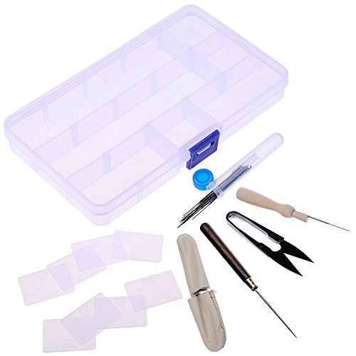 Filznadeln Set Filznadeln Trockenfilzen Needle Felting Tool mit Einem Praktischen Etui - 6