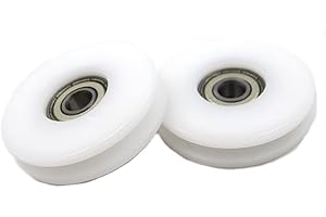 Chiloskit 2 PZ 50mm U Groove Nylon Cuscinetto A Sfere Guida Puleggia Ruote Rullo per 6, 8,10mm Corda, 608zz Cuscinetto Puleggia