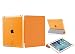 Produktbild Luch iPad 2/3 / 4 Hülle, Ultradünn Smart Cover Kunstleder Schutzhülle Tasche + Transparent Matt Back Hardcase mit Multiständer Schlaf/Wach Funktion für iPad 2 iPad 3 iPad 4, Orange
