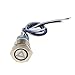 Produktbild Wasserdicht 12V 19mm LED Metall Druckschalter Knopfschalter Druckknopf-Panel Schalter mit 23cm Kabel Kit - Muster 5
