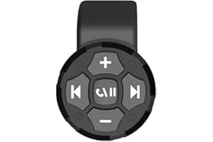 Shkalacar BT5.3 telefon bezprzewodowy pilot zdalnego sterowania, pilot zdalnego sterowania na kierownicę samochodu do odbierania telefonu selfie kompatybilny z urządzeniami z systemem Android iOS