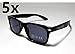 Produktbild Bacardi Sonnenbrille Wayfarer Nerd Brille UV 400 Schutz - 5er Set