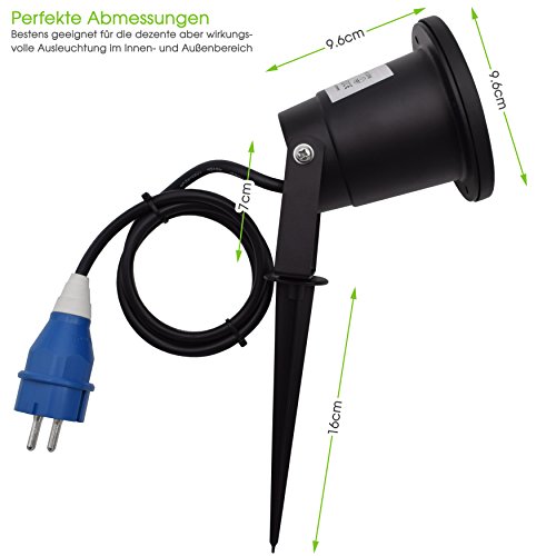 Evolution Gartenstrahler GU10 inkl. 3,5W SMD LED Aussenstrahler 1er Set - 3
