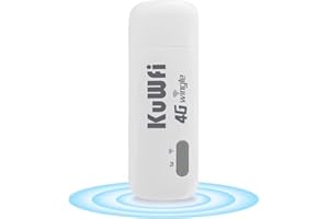KuWFi 3G/4G Dongle, 150Mbps Portable 4G USB Car Dongle With SIM Card Slot support B1/B3/B7/B8/B20 With 3/O2/EE/Vodafone Outdoor and Indoor on the Bus or Car 4G Dongle router