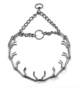 Herm Sprenger Prong Dog Training Collar Ultra-Plus Chrome Plated Steel Pet Pinch Collar No-Pull Collar for Dogs Anti Pull Training Collar 3.2mm x 23in Medium