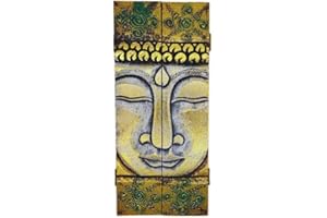 SusggO Cuelga Llaves para Pared de Madera Buda Armario Llaves. Hecho a Mano Artesania Organizador Llavero Decoracion Casa Hogar Decorativo (Caja Dorada B)