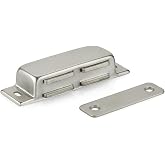 Proalet Mıknatıslı &Ccedil;ıt &Ccedil;ıt Kilit, Paslanmaz, Metal G&ouml;vde, PVC, Kapı, Sineklik, Dolap, Kapak İ&ccedil;in, Manyetik Tutucu, Montaj Vid