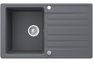 Bergström Spülbecken, Grau, 76 x 46 cm mit Trockenplatz