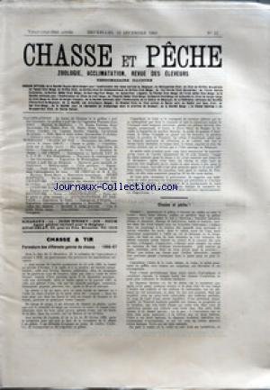 Download CHASSE ET PECHE [No 12] du 23/12/1906 - CHASSE ET TIR - FERMETURE DES DIFFERENTS GENRES DE CHASSE - ARTICLE DE CH. WENDELEN - ORNITHOLOGIE - NOTES SUR LA GRIVE A AILES ROUSSES PAR MARCEL DE CONTRERAS - ACCLIMATATION ET ELEVAGE - EXPOSITION DE GAND - RAPPORT DU JEGE M. AD. GROVERMAN