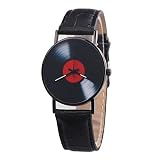 ZEZKT Simple Design- Luxus Elegante Herren Uhren Lässige Männer Wristband Modisch Zeitloses Design Klassisch PU Leder | Quarzuhr Armbanduhr Elegant | Quartz Analog Armbanduhr (Schwarz)