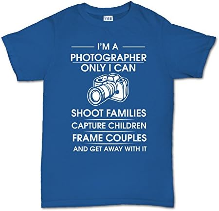 I'm A Photographer Photography Nikon Canon Mens Tshirt 3XL Royal Blue