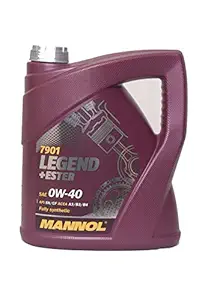 MANNOL 7901 Legend Ester SAE 0W-40 Fully Synthetic Engine Oil 4L German Import