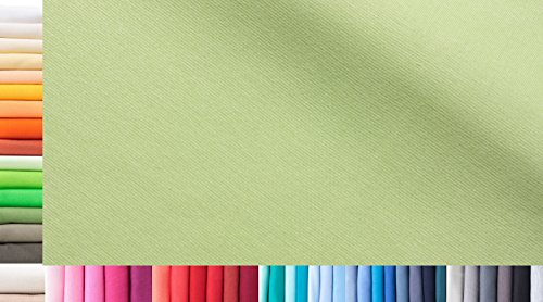 Bündchenstoff XXL als Meterware|doppelt: 75cm breit|einfach: 150cm breit|Farbe: 10 Pistazie|0,25m lang|96% Baumwolle, 4% Elasthan|über 50 Farben zur Auswahl|Jersey|1buy3