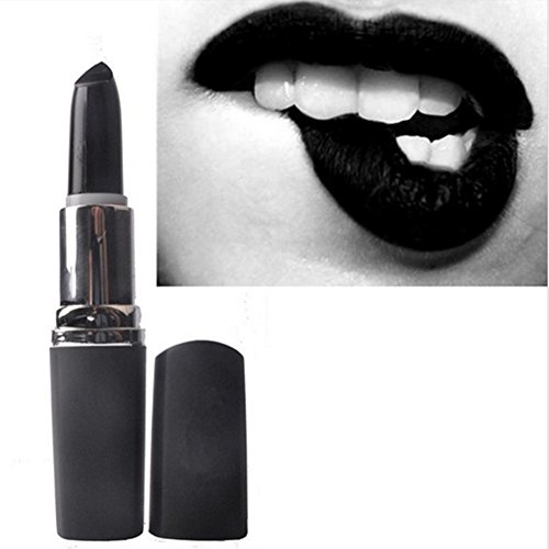 Cool Sexy Nightclub Party Halloween Makeup Long Lasting Matte Black Lipstick Lip Gloss Cosmetic Gift New