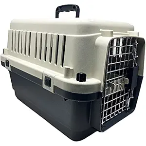 Midwest Heavy Duty Dog Airline Travel Flight Crate Carrier Kennel, Cage for Pets IATA Approved 27 Inch(Dimension-Length 26.57 /Width 20.08 /Height 18.50)