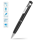 Enregistreur Vocal Numerique Dictaphone Numérique - SAVFY Stylo Dictaphone Enregistreur Numérique 16 Go 3 en 1 Lecteur MP3 / Enregistreur/Stylo, Convient pour Conférence, Concert, Cours etc