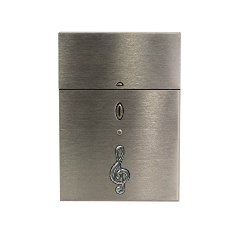 Preisvergleich Produktbild Violinschlüssel Musik Symbol Hard Case Flip Top Zigarettenschachtel Halterung