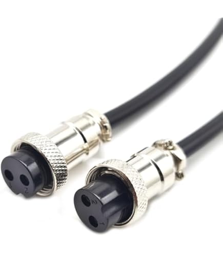 AKDE Coppia GX16 Aviation Plug 16 mm Metallo Maschio Femmina Pannello 2 Pin Connettore Presa 2/3/4/5/6/7/8/9 Pin Connettore Tipo di aggancio (Dimensioni: 3P