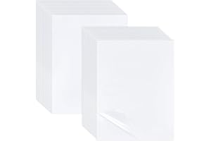 BENECREAT 50 feuilles A4 feuilles de Plastification PET, Film de Stratification à Froid Mat Auto-Adhésif, Autocollant Stratifié Imperméable de 300x214 mm pour les Documents D'Affiche de Peinture Photo