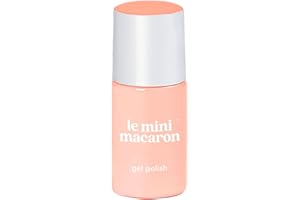 Le Mini Macaron • Vernis à Ongles UV 3 en 1 • Nail Gel Semi-Permanent • Séchage LED • Crème d'Abricot Couleur Orange Pastel • 8,5ml