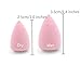 Minifamily® 1 Pcs Pink Supper Micro Mini Size Water drop Beauty Flawless Makeup Blender Comestic Sponge Puff for Professional Detail Special Part Eyebrow Make Up