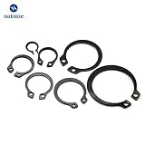Número de modelo: GB894. Ochoos [M3-M20] Anillos de retención externos internos para arandelas con clip en C para arandelas de acero al carbono