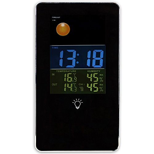 Funk-Wetterstation inklusive Außensensor und Farbdisplay – Wetterstation – Funk Thermometer - 2