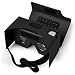 Produktbild Google Cardboard Virtual Reality Brille, Splaks Mit Magnete Stirn- und Nasenpolster 3D VR Brille Virtuelle Realität Brille DIY VR-HMD / VR-Case geeignet für 4 bis 5,5 Zoll Android und iPhone 7 Smartphone