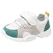 Produktbild Turnschuhe Kinder,Sannysis Kleinkind Baby Jungen Mädchen Casual Farbabstimmung Turnschuhe Mesh Laufschuhe Sportschuhe Luminous Outdoor Wildledersohle Laufschuhe mit Klettverschluss 21-30 (21, Weiß)