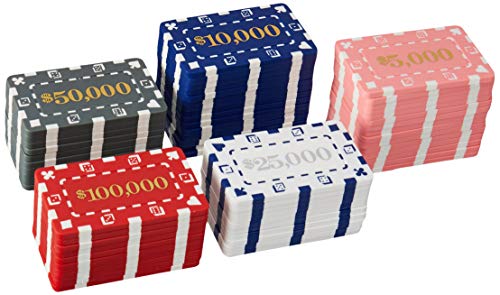 Brybelly Sabot de Denominated rectangulaire plaques de Poker Mallette en Aluminium (Lot de 60)