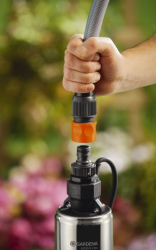 Gardena 1492-20 Premium Tiefbrunnenpumpe 6000/5 inox; Gehäuse Edelstahl; mit Standfuß (Motorleistung: 950 W; Fördermenge: 6000 l/h; Förderhöhe: 50 m, Druck 5 bar) - 5