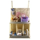 URAQT Baby Kinderzimmer Organizer, Schrank-Organizer, Beutel-Speicher-Windel-Baby-Krippe Wipes, Baby-Bett-hängende, Reichlich Stauraum für Windeln und Feuchttücher - 2