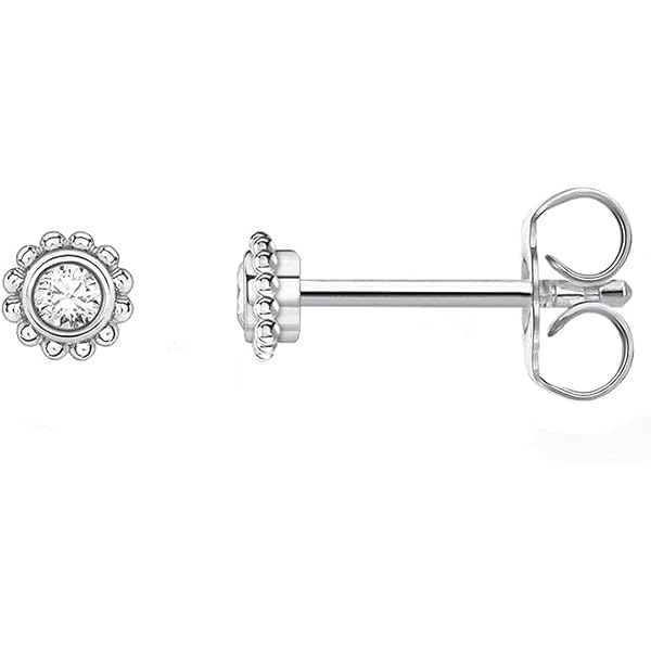 Zilveren oorstekers gerhodineerd oorknopjes - 8 mm breed