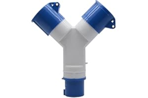SEIWEI 2-Way Splitter 32A 220V IP44 2 Way 3 Pin Industrial Plug and Socket Connector
