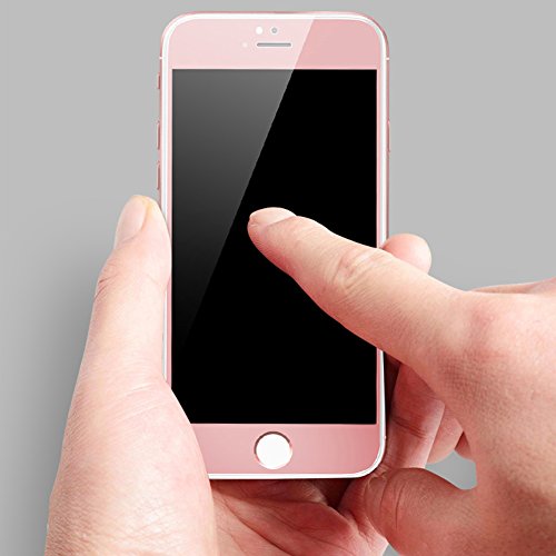SUPTMAX iPhone SE Screen Protector, iPhone SE 5S Glass Screen Protector [9H Hardness][Anti-scratch] Apple iPhone SE/5/5S/5C Glass Screen Protector (Rose Gold)