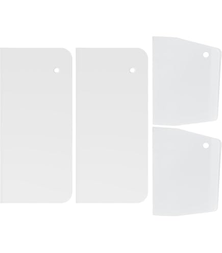 Lot De 3 Grattoirs à Pâte En Plastique Réutilisables (S, M, L) - Pour Pâtisserie, Glaçage, Décoration De Gâteaux - Qualité Alimentaire - 6