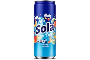 SORINA SOLA the real taste - Hergestellt mit echten Zutaten und mit gepresstem Geschmack (Pfirsich (kann), 0.33 L)