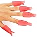 SUMERSHA 26pcs Reusable Soft Plastic Nail Polish Stencil Nail WITH 10pcs Reusable Nail Art Soak Off Cap Clip