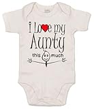 IiE, I love my Aunty this much, Baby Unisex Boy Girl, Bodysuit