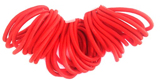 Allsorts® 36 Red Endless Elastics Hair Bobbles Elastic Bands Hair Accessory