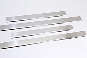 RECAMBO Entrée Barres Mercedes W124 Classe E acier inoxydable mat 4 pièces Set schweller