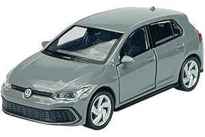 DROMADER Welly VW Volkwagen Golf 8 VIII GTI 5 Türer Grau 8. Generation Ab 2019 ca 1/34-1/39 Metall Modell Auto Die Cast Neu im Kasten